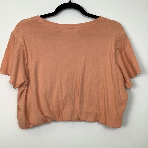 Free People Crop Top in Peach/Orange - Picture 2 of 5